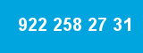 922 258 27 31 922 258 27 31